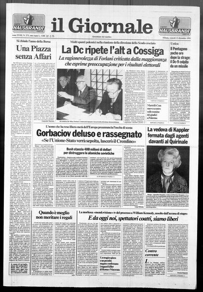 Il giornale : quotidiano del mattino